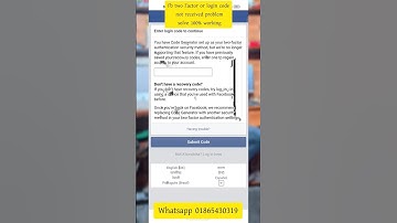 How to Login FACEBOOK Without Two Factor Authentication | Facebook Login Code Required Problem 2023