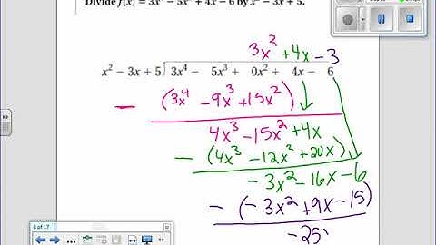 2.5 day 1 (Algebra 2) Polynomial Long Division