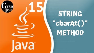 String charAt Method in Java | Java tutorial for beginners