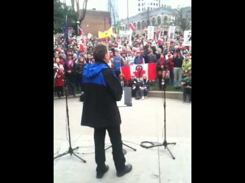 George Heyman Speaking at Canadians for Democracy Rally