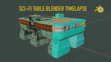 Sci-fi Table Blender Timelapse
