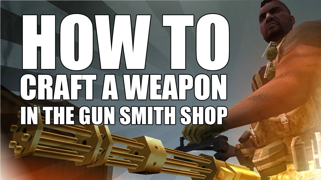 How to craft a weapon in WarRock's Gun Smith Shop YouTube