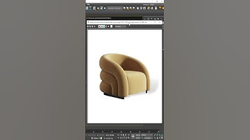 Sofa Chair Modelling In 3ds Max | Easy Chair Modelling | #shorts #youtubeshorts