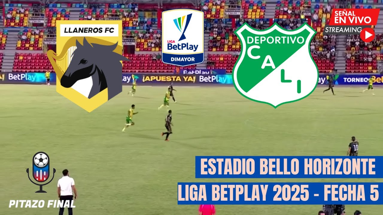 LLANEROS VS CALI En Vivo Hoy 🔴 Liga Betplay 2025 Fecha 5 Partido en ...