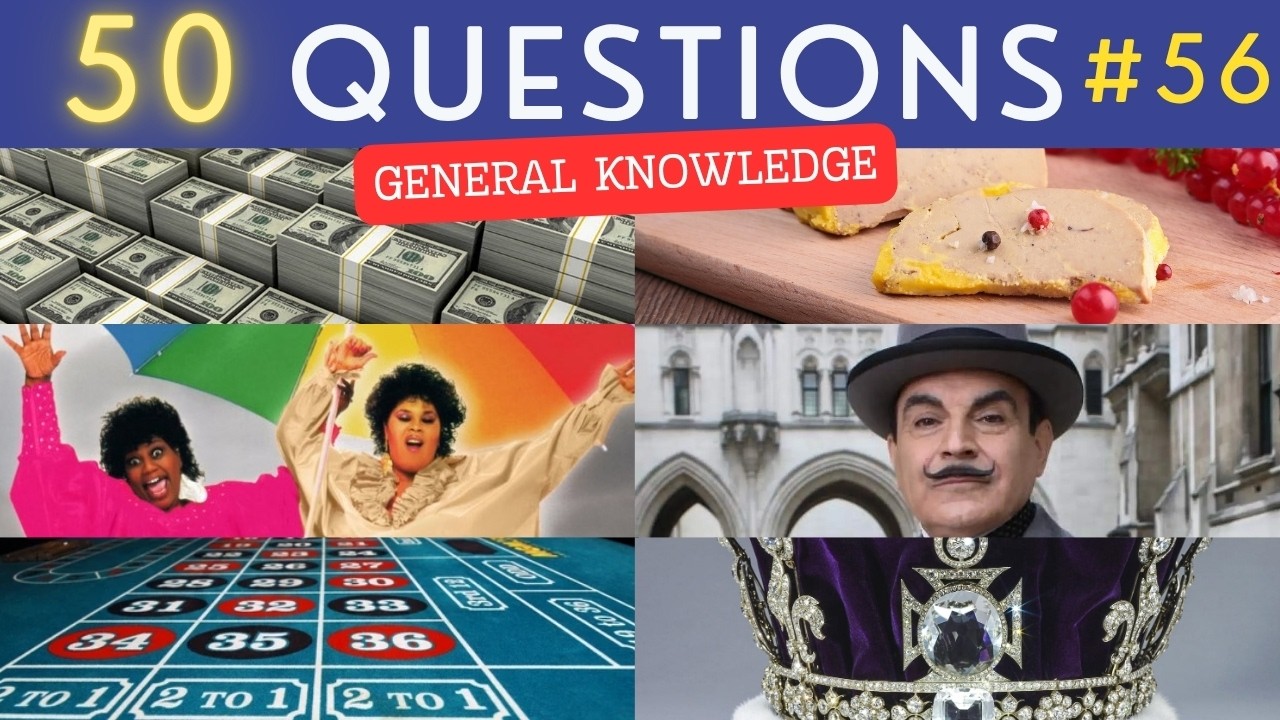 The General Knowledge Quiz #56 ¦ 50 Trivia Questions - Pub Quiz - YouTube