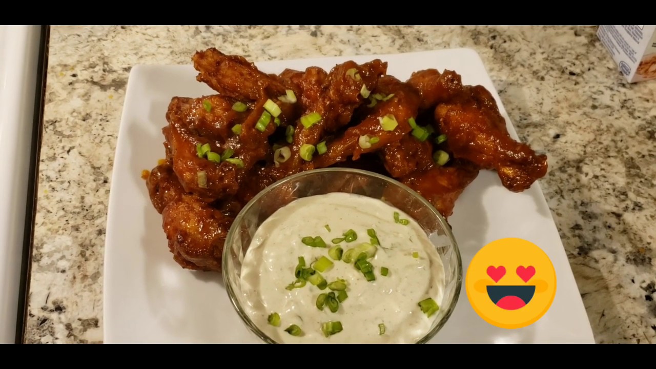 Habanero Mango Wings with blue cheese dipping sauce YouTube