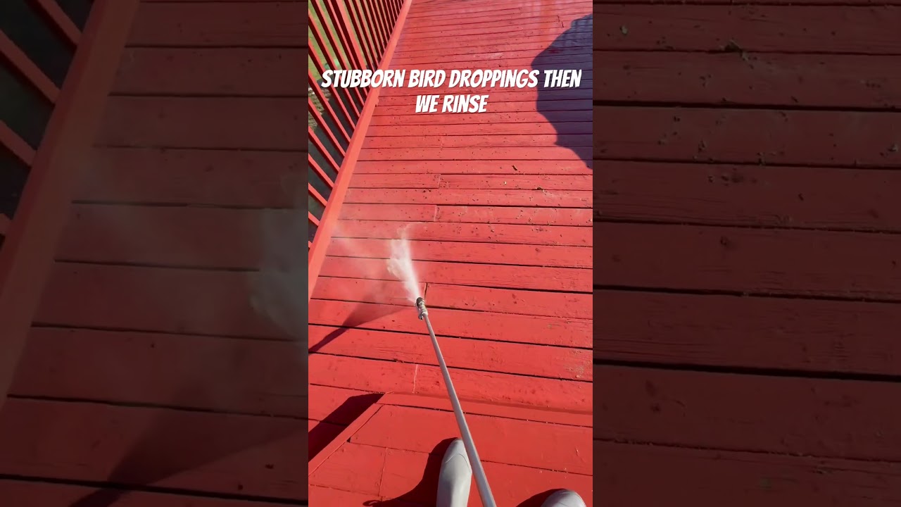 How to safely pressure wash and clean a painted deck