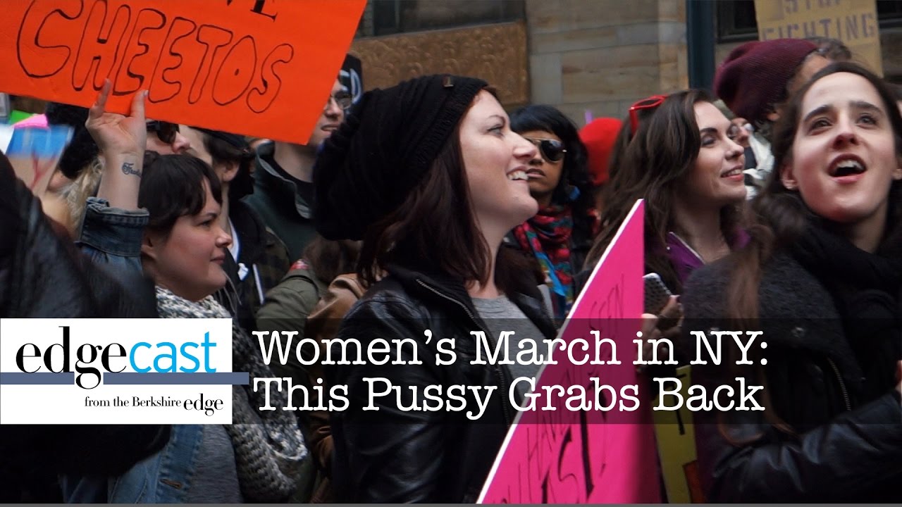 Womens march protestor grabs mans dick