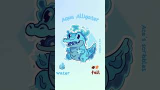 what do you think of Aqua Alligator #fantasyanimals  #drawing #worldbuilding