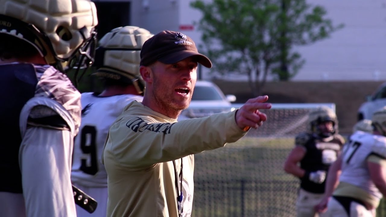 Wofford Football Spring Practice Update with OLB/Special Teams Coach Mitch Doolittle