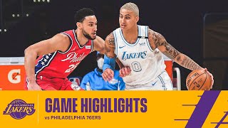 HIGHLIGHTS | Kyle Kuzma (25 pts, 9 reb) vs Philadelphia 76ers