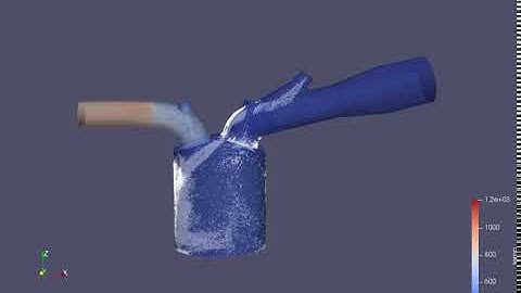 temperature variation - SI8 - PFI engine full hydro simulation - Converge studio