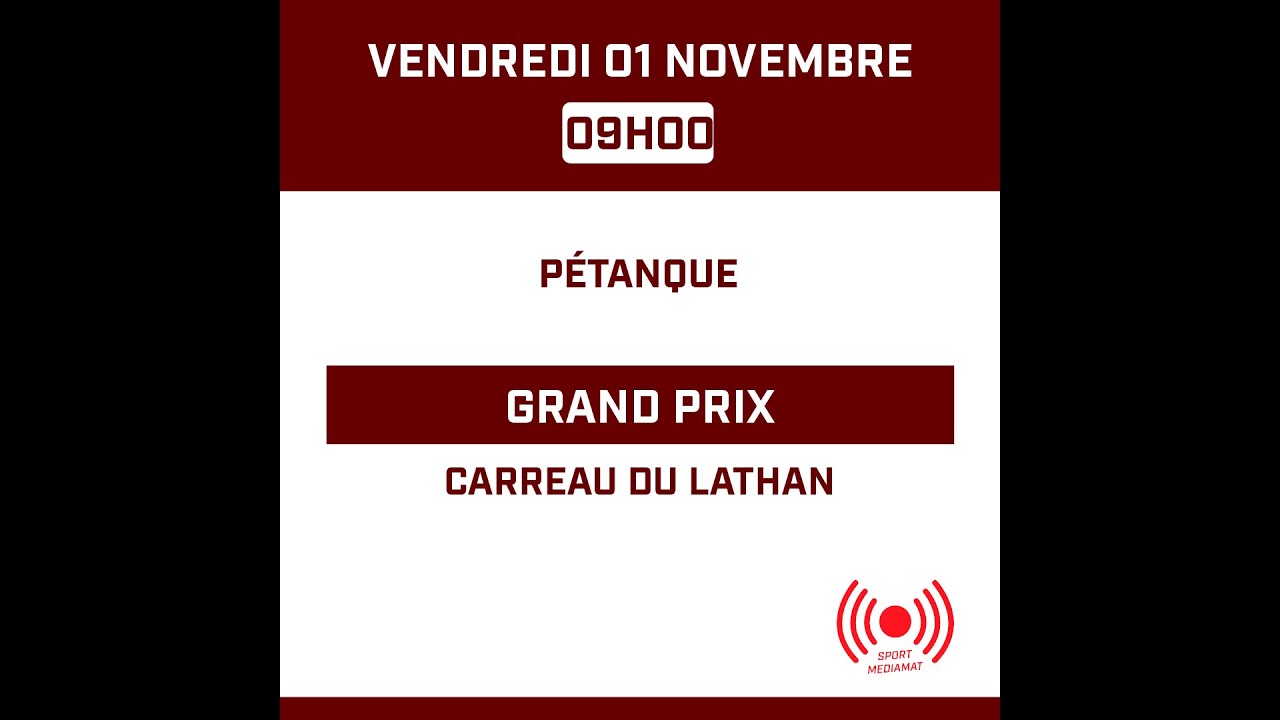 Miniature de la vidéo : Pétanque - GRAND PRIX DU CARREAU DU LATHAN