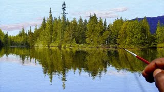 How to Painting Mirrors of Water| Time Lapse #159