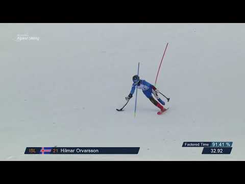 Hilmar Orvarsson |  Day 1 | Run 1 | World Para Alpine Skiing World Cup | Zagreb 2019