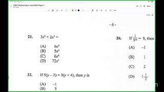 CSEC Maths MC Marathon 2026 - Day 2 of 4