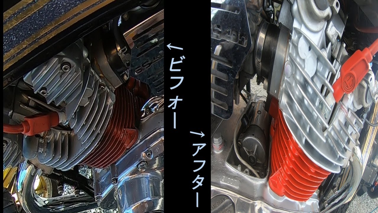 GS400 エンジンをエアブラシで塗装！！ - YouTube