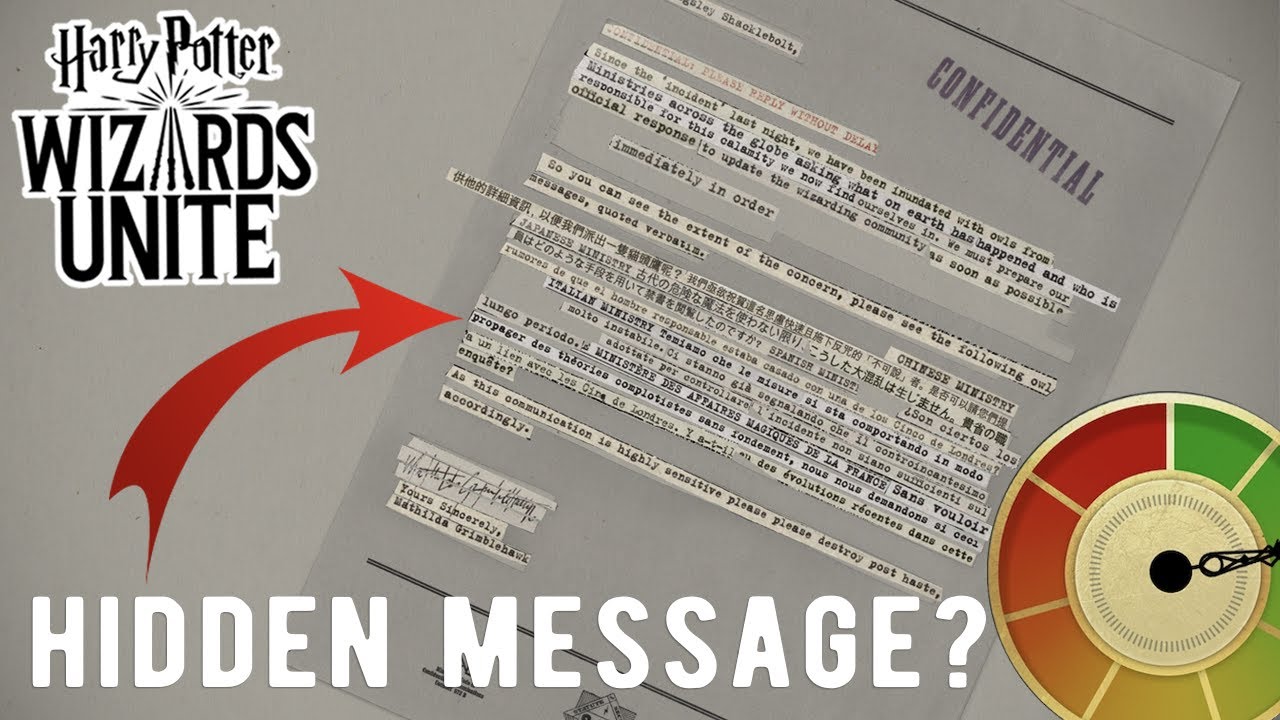 HIDDEN MESSAGE REVEALED in Wizards Unite Trailer! - Lumos #12