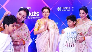 Rupali Ganguly With Son Rudransh At OTTplay Changemakers Awards 2023 - Mother & Son Beautiful Moment