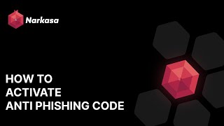 Narkasa How To Activate Anti Phishing Code