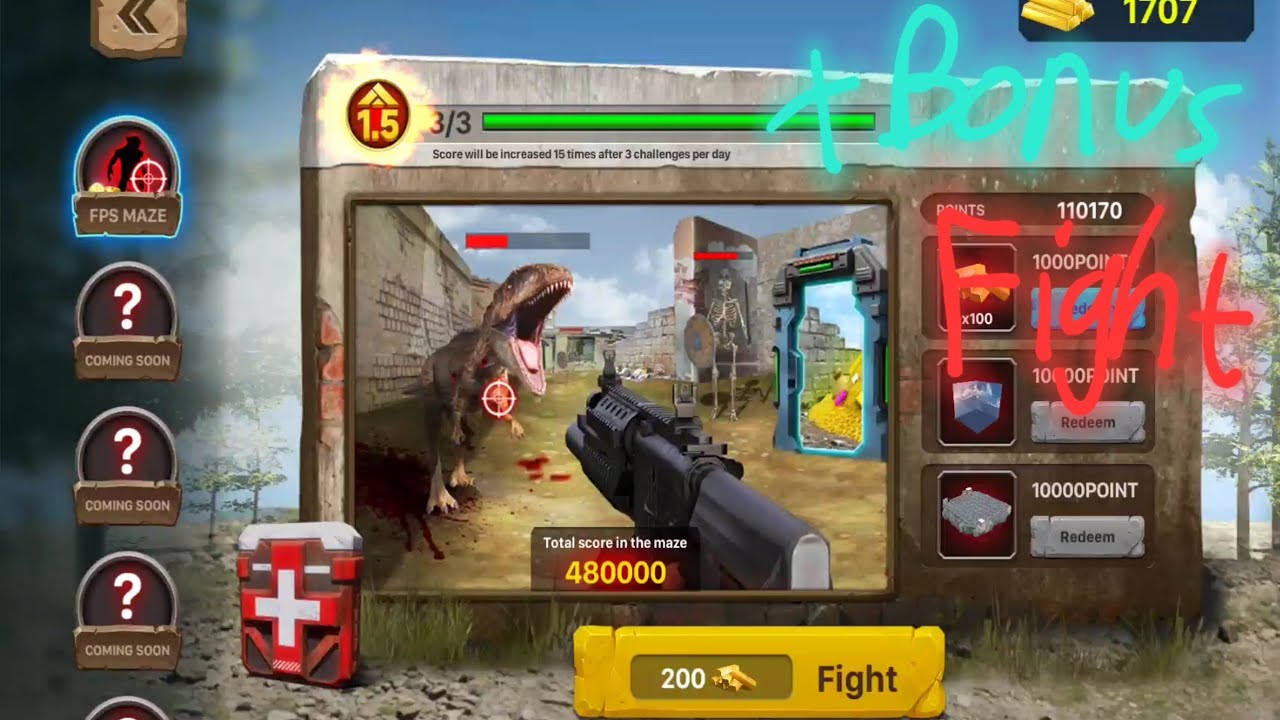 FPS maze gameplay+bonus fight)-animal revolt battle simulator