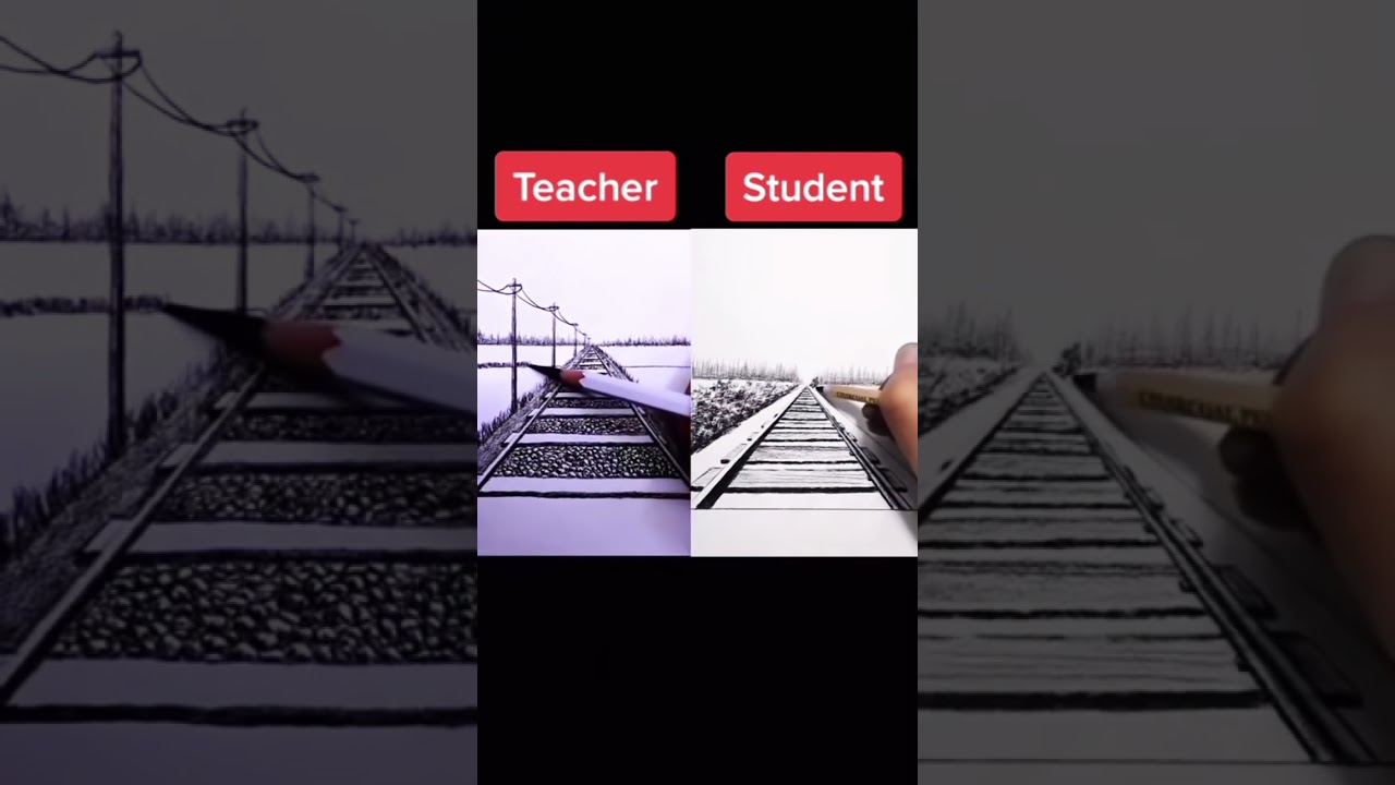 teacher vs student drawing challenge 