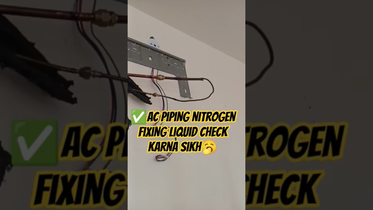 New Split AC Installation Proper copper pipe