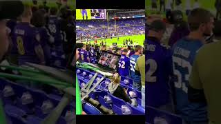 Raven fan brings his office to the stadium #americanfootball #baltimoreravens #crazyfan #footballfan