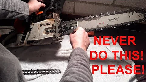 The Hidden Chainsaw Killer : Chain Stretch. Correct Way To Adjust The Chain Tension On Your Chainsaw