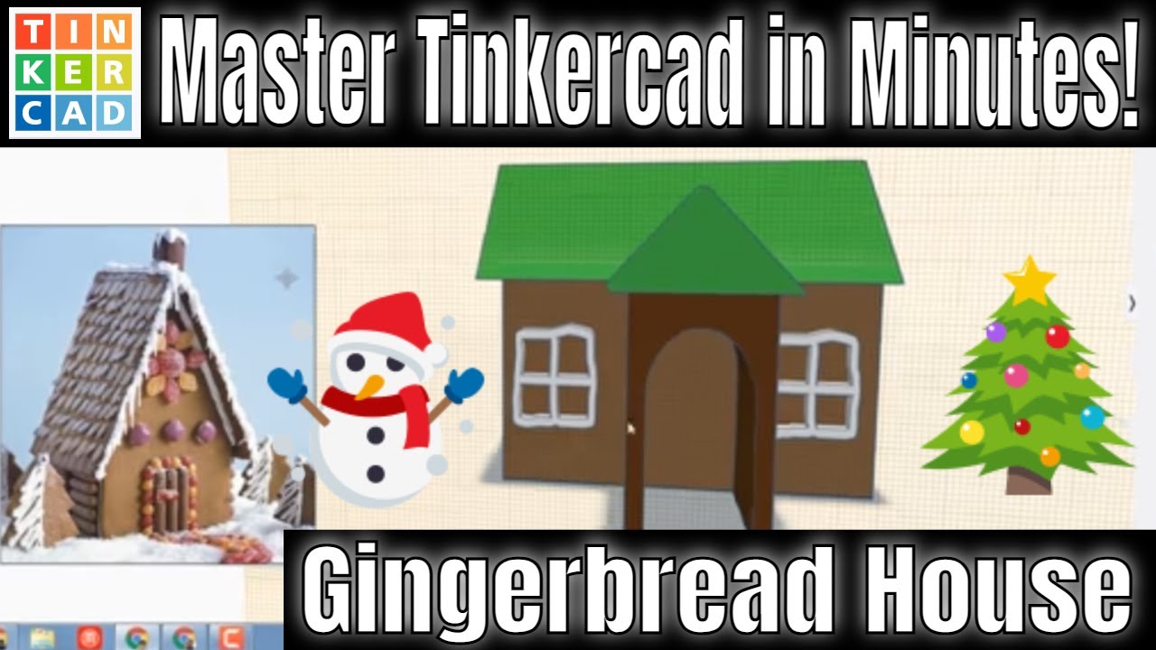 Amazing Create An Awesome Gingerbread House In Tinkercad Fast