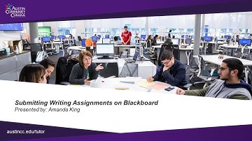 Submitting Writing Assignments on Blackboard