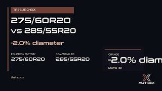 275/60R20 vs 285/55R20 Tire Size Comparison: Shorter Wider Match?