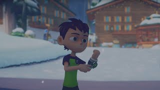 Ben 10: Power Trip! - The Ski Village of Eisburg Could Use Heatblast's Help (PS5 Gameplay) screenshot 4