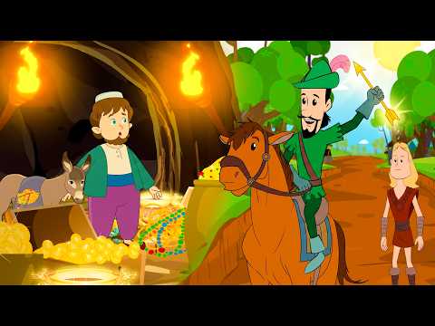 Robin Hood & the Golden Arrow 🐎 🏹 | Ali Baba & the Forty Thieves 🦹‍♂️ 🪎 - Fairy Tales