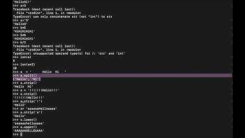 Python Tutorial: Strings