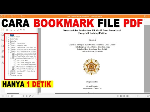 Video: Bagaimana cara menyalin bookmark dari satu PDF ke PDF lainnya?
