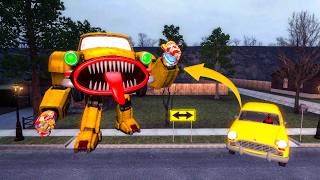 🚗🤖 I Created a HUGE MONSTER-EATING ROBOT CAR in Garry's Mod! 😱