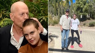 Bruce Willis' daughter Tallulah gets emotional over photos with dad