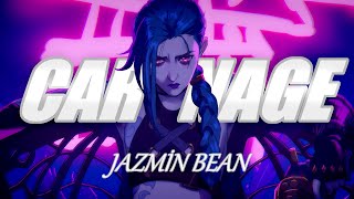 Jazmin Bean (ft. Lucy Loone) | Carnage [ARCANE] | Lyrics + Türkçe Çeviri | (TW: Flash Lights) Resimi