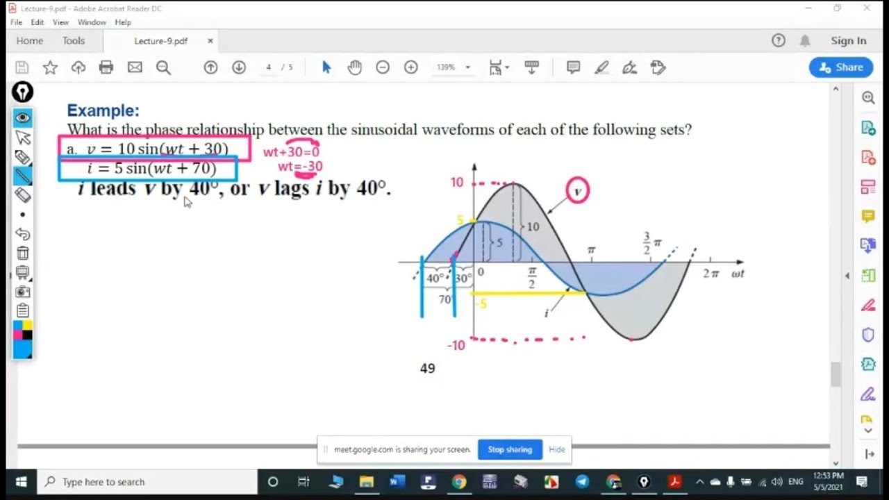 Lecture-10 (Sinusoidal waveforms)