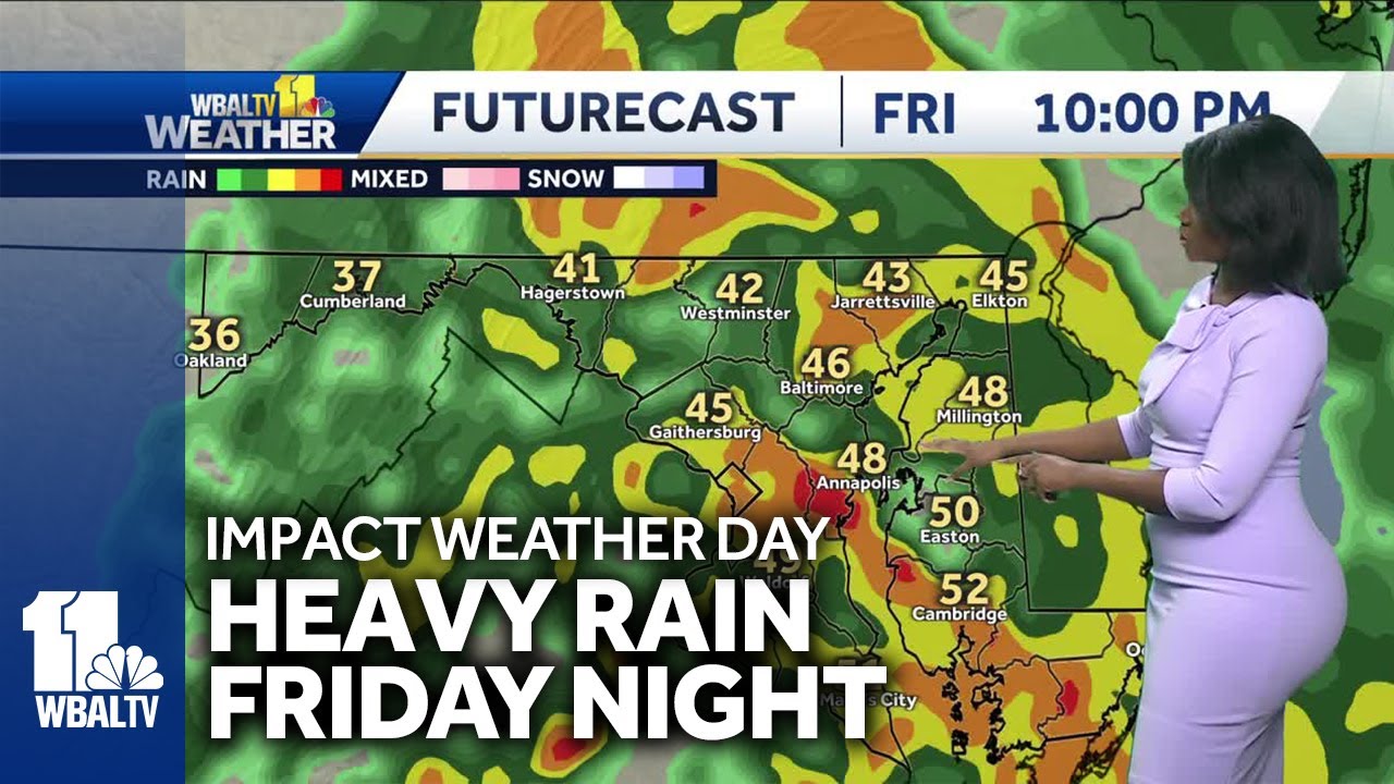 Impact Day: Heavy rain and high winds Friday night into Saturday - YouTube