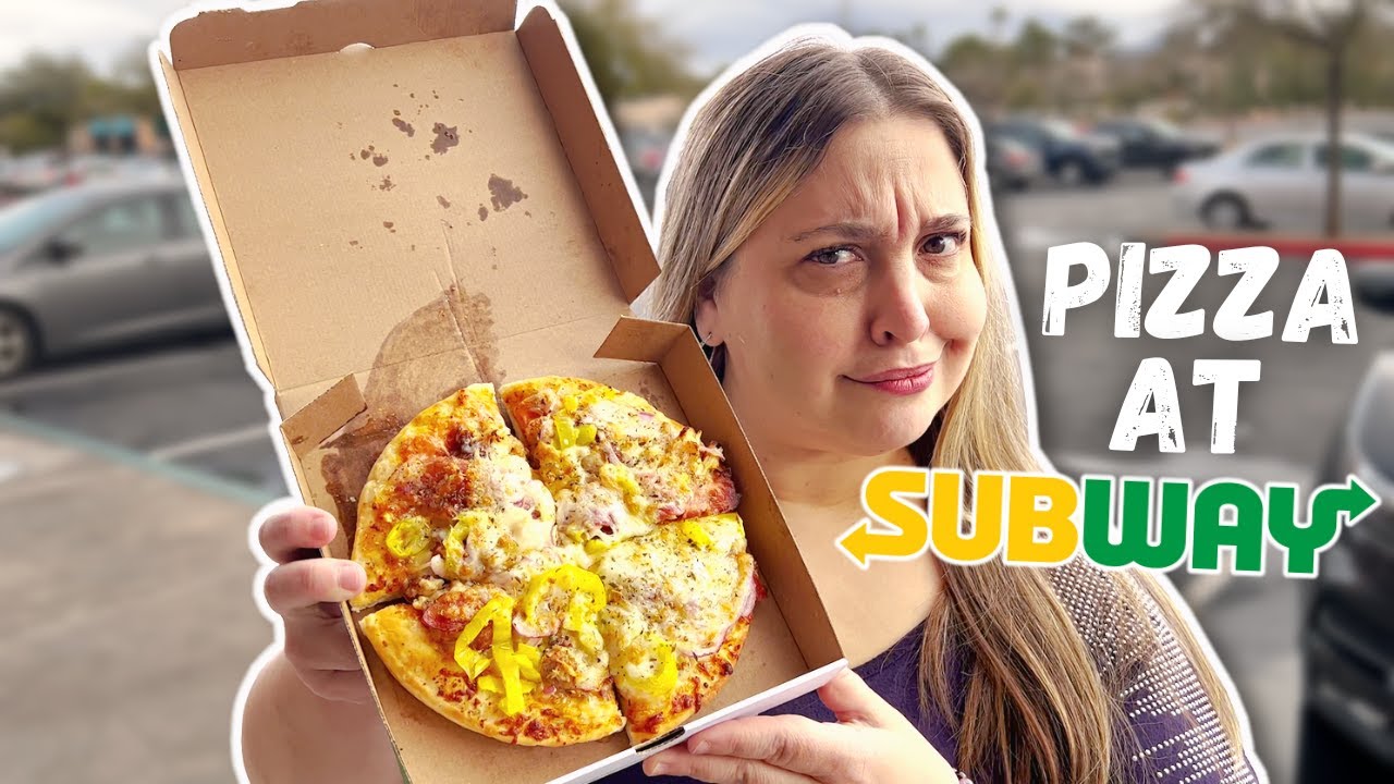 Eating the VIRAL Subway PIZZA HACK! [Chicken Bacon Ranch Pizza] - YouTube