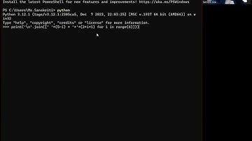 Christmas Tree using Python in one line