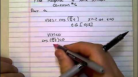 AP Calculus released Free Response 6a