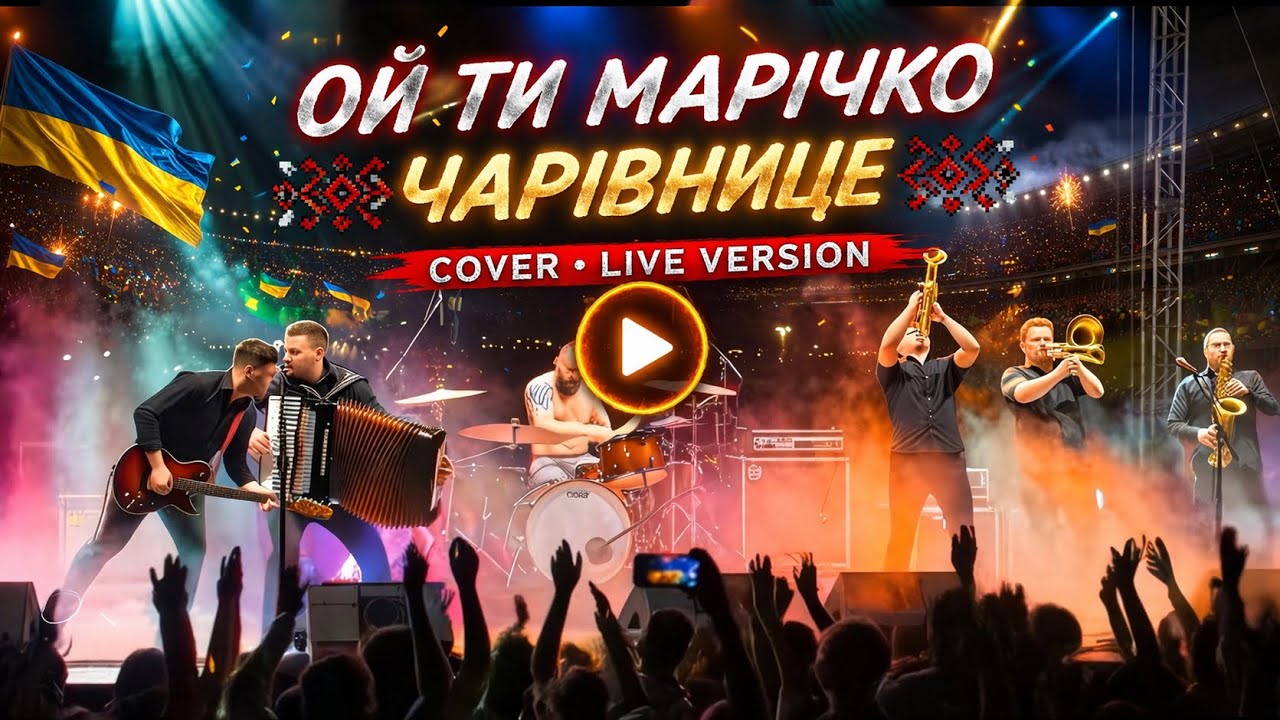 ОЙ ТИ МАРІЧКО ЧАРІВНИЦЕ 🔥 Cover Live Version | Стадіонна атмосфера | OKMusicStudioAlex