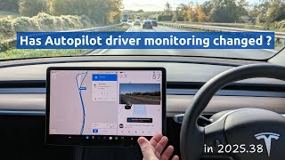Has Tesla Autopilot driver monitoring changed? Less nags before EAP auto lane changes.