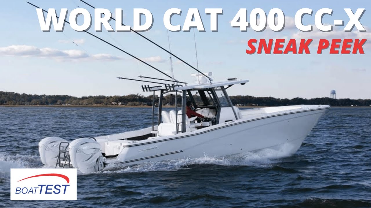 World Cat 400 CC-X (2022) - Sneak Peek by BoatTEST.com