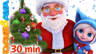 🎄Santa - Christmas Songs By Dave And Ava | Christmas Songs For Kids And Nursery Rhymes 🎄