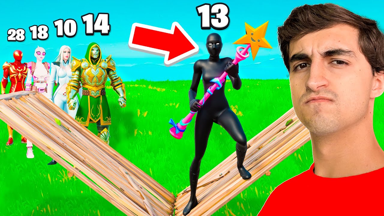 Reté a JUGADORES de CADA EDAD en un 1v1 en Fortnite