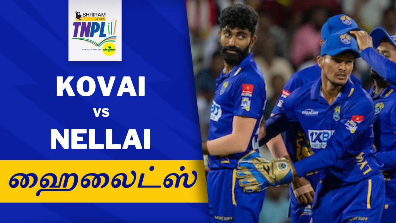 TNPL Finals Tamil Highlights | Lyca Kovai Kings vs Nellai Royal Kings